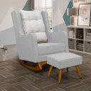 Ver imagem 1 de Poltrona de Amamentação Balanço Diana com Puff - Lg Decor Baby