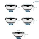 Ver imagem 3 de Kit de 5 Tigelas de Vidro com Tampa Elástica Preta - D1212 - Dolce Home Kit Tigelas de Vidro com Tam
