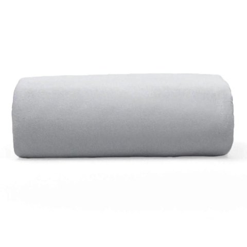 Lençol Buettner Casal Malha 100% Algodão Basic Liso com Elástico Prata