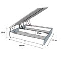 Ver imagem 2 de Cama Box Baú King Bipartido Blindado Suede Rosé Com Pistão A Gás