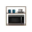 Ver imagem 2 de Suporte Nicho para Micro-ondas Forno Elétrico Cozinha Carvalho 60cm