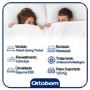Ver imagem 5 de Cama Box Baú Queen Suede Bipartido + Colchão Ortobom Airtech Molas Ensacadas 65x158x198 Cor:preto