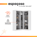 Ver imagem 6 de Guarda Roupas Modulado de Canto Madrid com 5 Portas Maxel