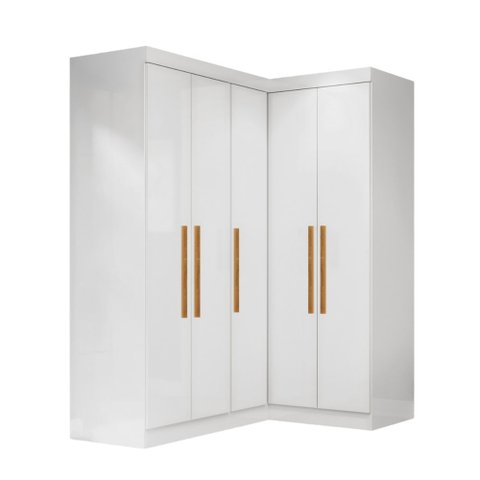 Guarda Roupas Modulado de Canto Madrid com 5 Portas Maxel