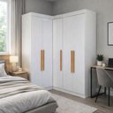Ver imagem 2 de Guarda Roupas Modulado de Canto Madrid com 5 Portas Maxel