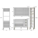 Ver imagem 4 de Cozinha Modulada Aurora 235cm Clássica Completa Provençal