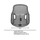 Ver imagem 2 de Cadeira Poltrona Design Moderno Vazado em Polipropileno com Braço - Preto