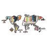 Espelho Decorativo Acrílico - Mapa Mundi - Prata - Prata - G - 2