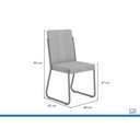 Ver imagem 3 de Mesa Sala Jantar Stellar 160cm+6 Cadeiras Nina Rose Carraro