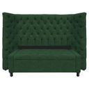 Ver imagem 1 de Kit Cabeceira e Calçadeira Baú Casal Everest P02 140cm para Cama Box Suede - Doce Sonho Móveis