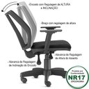 Ver imagem 7 de Cadeira de Escritório Frisokar Addit Diretor Ergonomica NR17