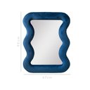 Ver imagem 3 de Espelho Decorativo New York Veludo 67x90cm Azul Marinho