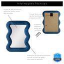 Ver imagem 6 de Espelho Decorativo New York Veludo 67x90cm Azul Marinho