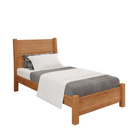 Cama Solteiro Pérola 100% MDF Mais Móveis