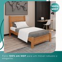Ver imagem 3 de Cama Solteiro Pérola 100% MDF Mais Móveis
