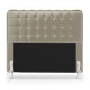 Ver imagem 3 de Kit Cabeceira Rana 160 Queen e Calçadeira Alpha N-030 Veludo Bege Aradecor