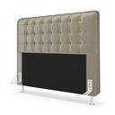 Ver imagem 2 de Kit Cabeceira Rana 160 Queen e Calçadeira Alpha N-030 Veludo Bege Aradecor