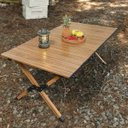 Ver imagem 3 de Mesa Dobravel Bolsa Portatil Compacta Acampamento Jardim Quintal Varanda Lazer Camping Casa Decoraça