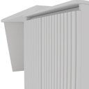 Ver mais imagens de Mesa para Escritório Extensível em L ou Reta Ripado Milão 2 Portas 180cm MDF Branco Yescasa