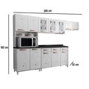 Ver imagem 2 de Cozinha de Aço Completa Telasul Mirage com Balcão Branco