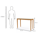 Ver imagem 5 de Aparador NOAH pequeno MDF Nude e Madeira 90x75x35 Donna 0204AAP02