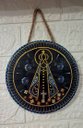 Ver imagem 3 de Quadro Mandala Enfeite Santa Nossa Senhora Aparecida 16 Cm
