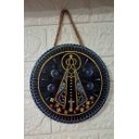 Ver imagem 3 de Quadro Mandala Enfeite Santa Nossa Senhora Aparecida 16 Cm