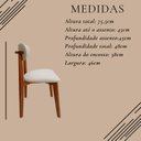 Ver mais imagens de Combo 4 Cadeiras Maya em Linho Ergônomica Design Ergônomico & Sofisticado