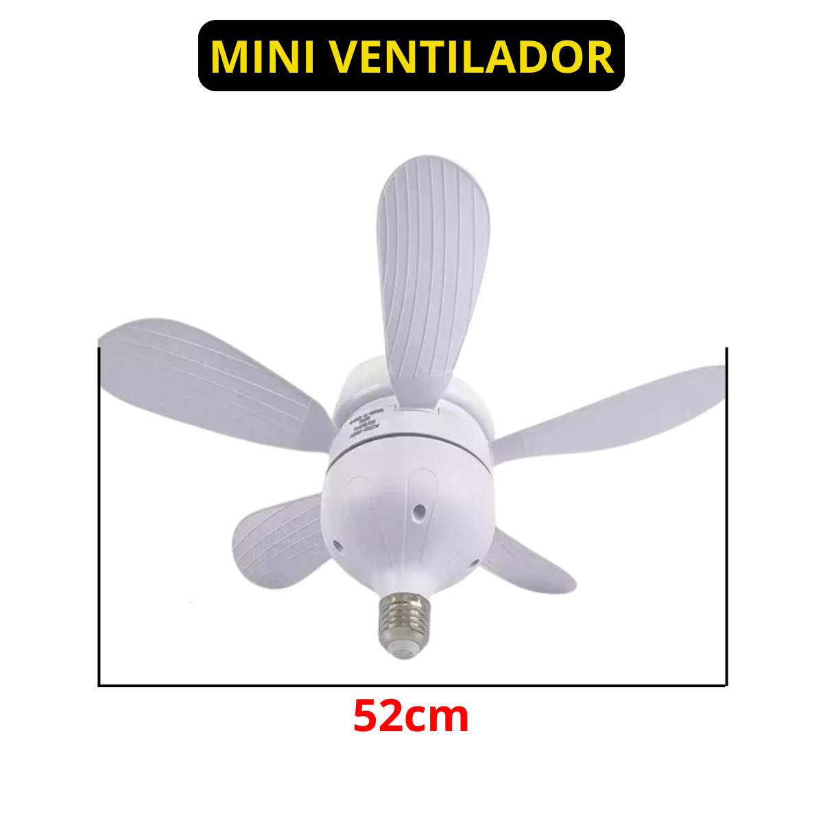 Ventilador C/luz 3 em 1: Compacto e Potente P/espaço Pequeno - 2