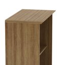 Ver imagem 5 de Armário Escritório Aberto 155,8cm com 2 Portas Chave e Prateleiras Office Marrom/Amêndoa/Preto