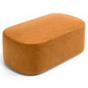 Ver imagem 2 de Cabeceira Cama Box 100cm Lanna com Puff Recamier Doha W01 Couríssimo Whisky - Lyam Decor