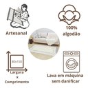 Ver imagem 5 de Tapete Passadeira Dupla Face Artesanal Algodão Confy 80x150 Cinza