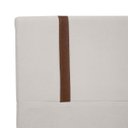 Ver imagem 3 de Kit Cabeceira e Calçadeira Baú para Cama Box Casal King Size 195cm Bouclê Bege Marfim