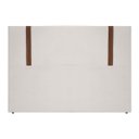 Ver imagem 2 de Kit Cabeceira e Calçadeira Baú para Cama Box Casal King Size 195cm Bouclê Bege Marfim