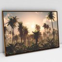 Ver imagem 1 de Quadro Decorativo Floresta e o Céu Azul em tela Canvas TACOLADO PAPEL DE PAREDE Moldura Flutuante 4,
