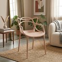 Ver imagem 1 de Cadeira Allegra Design Moderno em Polipropileno - Nude