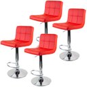 Ver imagem 1 de Kit 4 Banquetas Gomos para Cozinha 3-35 Cor:vermelha