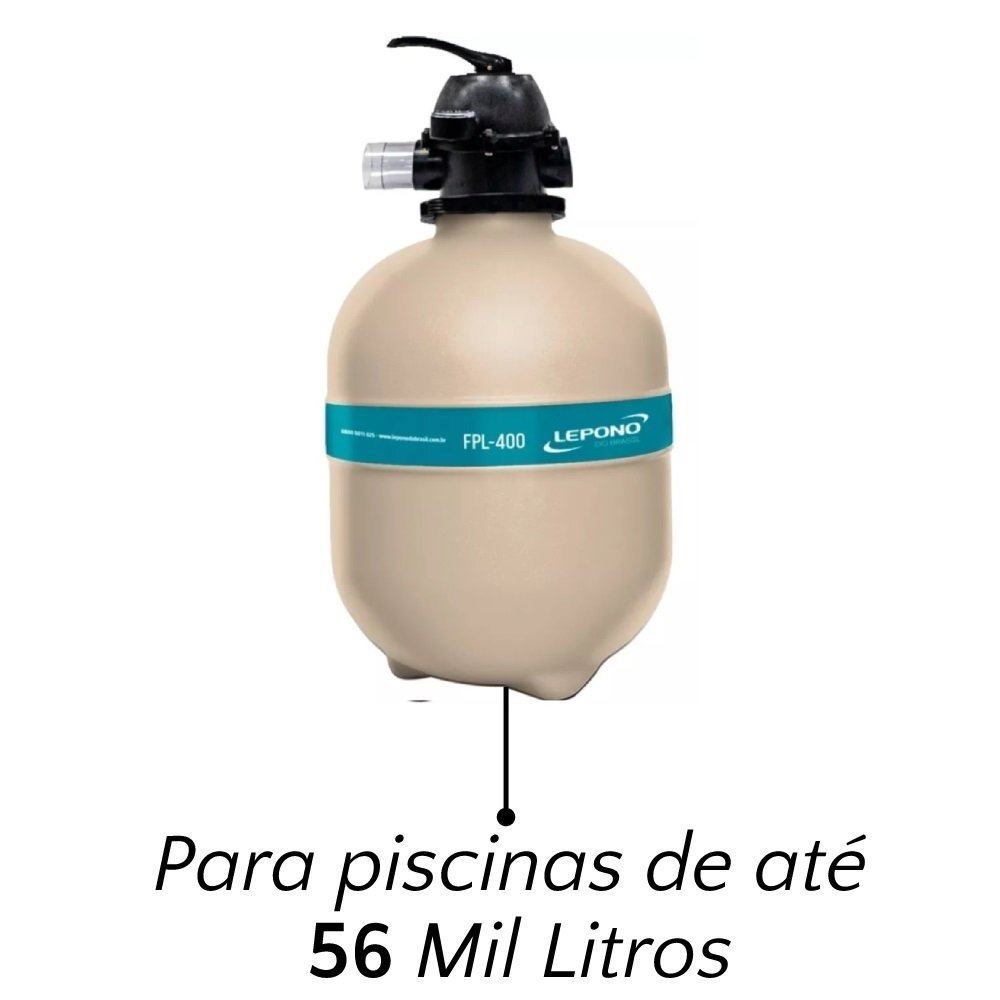 FILTRO PARA PISCINA DE ATÉ 56000 LITROS FPL400 LEPONO - 2