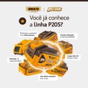 Ver imagem 3 de Politriz Angular Brushless À Bateria 20V Linha P20S Ingco Laranja Amarelo