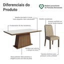 Ver imagem 4 de Conjunto Sala de Jantar Tampo de Madeira 6 Cadeiras Rustic/Branco/Imperial Assis Madesa