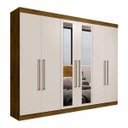 Ver imagem 3 de Guarda-Roupa Casal 4 Espelhos 6 Portas 4 Gavetas Requinte Espresso Móveis