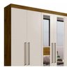 Guarda-Roupa Casal 4 Espelhos 6 Portas 4 Gavetas Requinte Espresso Móveis - 6