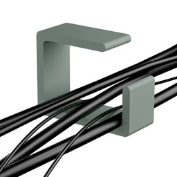 Organizador de Fios Definitivo: 8 Organizadores de Fios/ Transforme Sua Área de Trabalho!- Cinza - 1