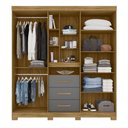 Ver imagem 2 de Guarda Roupa Eldorado 195cm 5 Portas Freijó Cinza com Espelho Moval