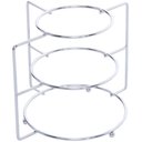 Ver imagem 4 de Organizador Suporte de Pratos Cromado Divisor 3 Níveis Rack