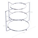 Ver imagem 2 de Organizador Suporte de Pratos Cromado Divisor 3 Níveis Rack