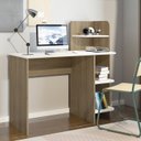 Ver mais imagens de Mesa Escrivaninha 3 Prateleiras 111 Cm Carvalho Branco Arly