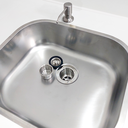 Ver imagem 2 de Valvula de cozinha 3 1/2 ralo pia E Dosador De Detergente Escovado 350ml Kit Inox Pia Cuba bancada