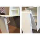 Ver imagem 5 de Armário Multiuso Lavanderia AM3106 c/ Mesa Retrátil e 2 Prateleiras Branco - Tecno Mobili