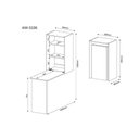 Ver imagem 4 de Armário Multiuso Lavanderia AM3106 c/ Mesa Retrátil e 2 Prateleiras Branco - Tecno Mobili